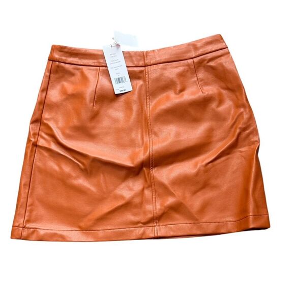 NWT French Connection Faux Leather Crolender Pu Mini Skirt - Picture 2 of 7